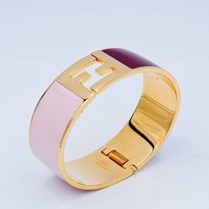 Fendi Jewelry - Fendi Signature FF Logo Click Clack Bangle Fendi Jewelry - Fendi Signature FF Logo Click Clack Bangle